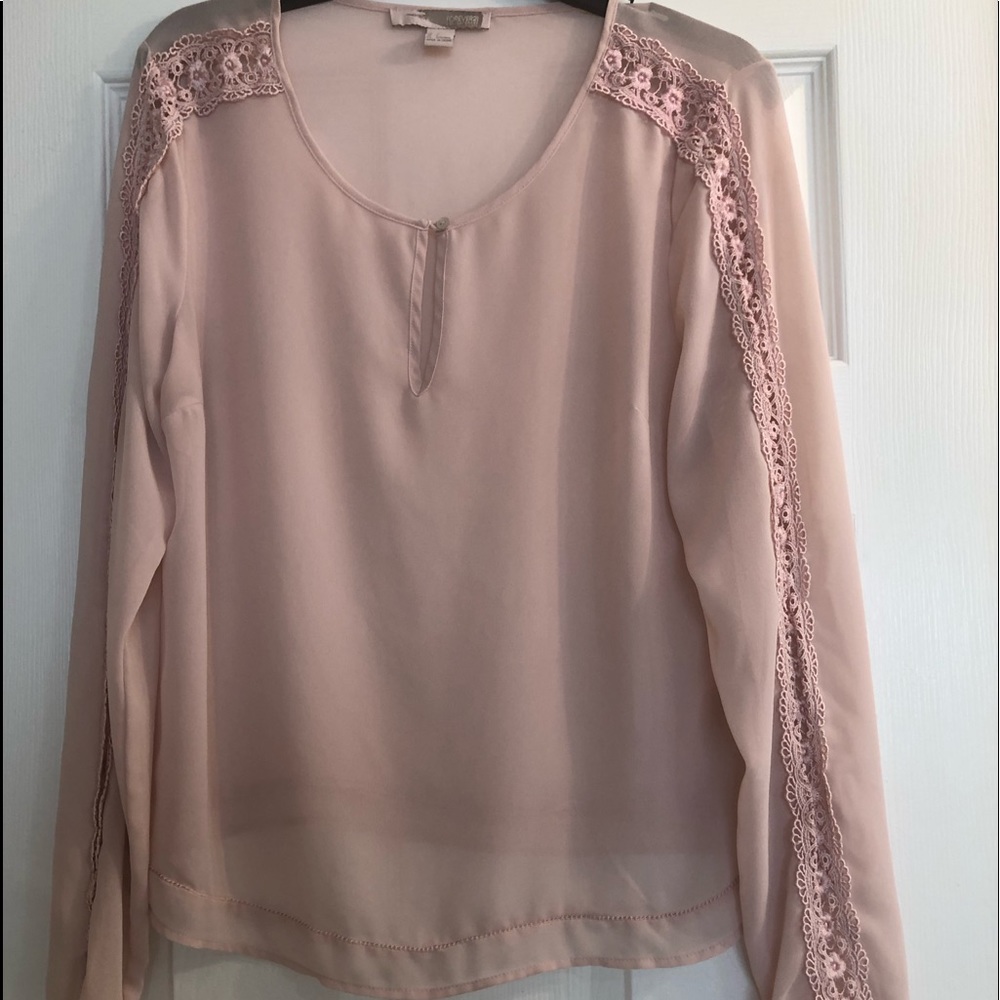 Forever 21 pastel pink blouse